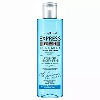 COMPLIMENT Тоник Express Fresh нормализующий для лица сужающий поры 250