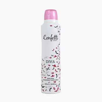 CONFETTI Дезодорант-спрей для тела парфюмированный Diva