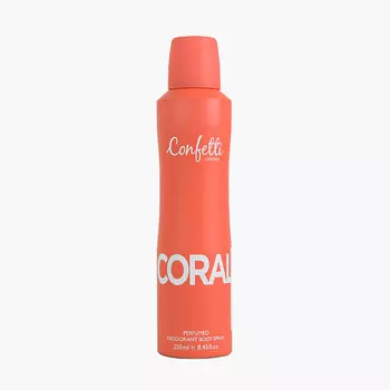 CONFETTI Дезодорант-спрей для тела парфюмированный Pastel Coral