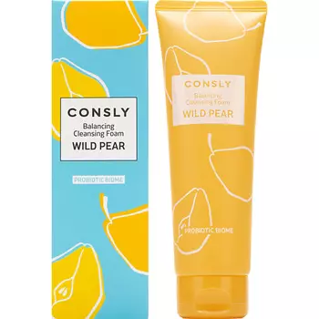 CONSLY Балансирующая очищающая пенка для умывания с экстрактом дикой груши для комбинированной и жирной кожи Balance Cleansing Foam