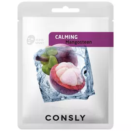 CONSLY Маска тканевая успокаивающая с экстрактом мангостина Soothing Cloth Mask With Mangosteen