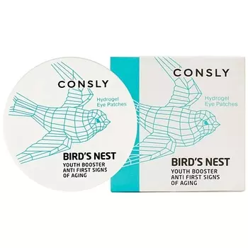 CONSLY Патчи для области вокруг глаз гидрогелевые с экстрактом ласточкиного гнезда Hydrogel Bird's Nest Eye Patches