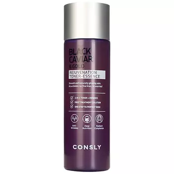 CONSLY Тонер-эссенция омолаживающий с черной икрой и золотом Rejuvenating Toner Essence With Black Caviar And Gold