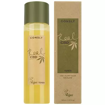 CONSLY Тонер для лица Балансирующий с канабидиолом и растительным скваланом Real CBD Vegan Toner