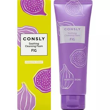 CONSLY Успокаивающая очищающая пенка для умывания с экстрактом инжира для нормальной, сухой, чувствительной кожи Soothing Cleansing Foam