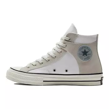 CONVERSE Кроссовки Chuck 70 Crafted Canvas High White Mouse