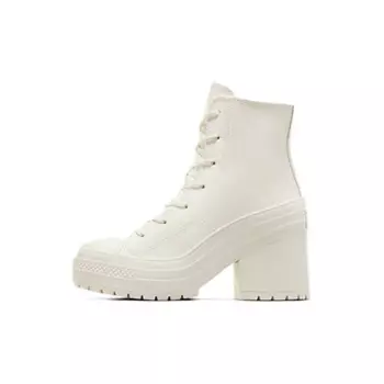 CONVERSE Кроссовки Chuck 70 De Luxe Womens Heel Leather High Egret Womens