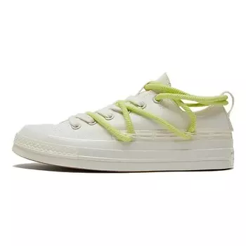 CONVERSE Кроссовки Chuck 70 Double Laces White Green