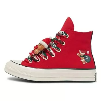 CONVERSE Кроссовки Chuck 70 Hi X Mas Gingerbread & Knit Sock Red Womens