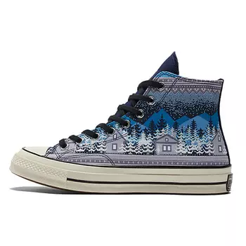 CONVERSE Кроссовки Chuck 70 High Holiday Sweater Midnight Navy