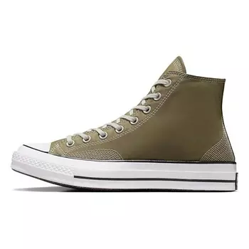 CONVERSE Кроссовки Chuck 70 High Multi Stitch Cotton Mossy Sloth Green