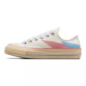 CONVERSE Кроссовки Chuck 70 Low Beige Pink Blue Abstract