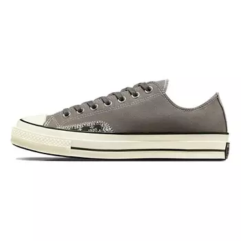 CONVERSE Кроссовки Chuck 70 Low Crafted Ollie Patch Origin Story Grey