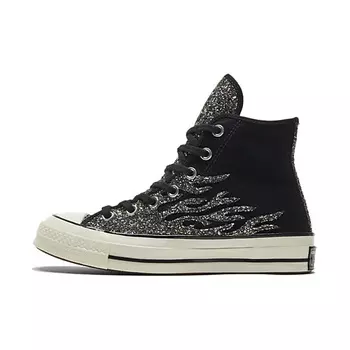 CONVERSE Кроссовки Chuck 70 Womens High Archival Glitter Flame Black Egret Womens