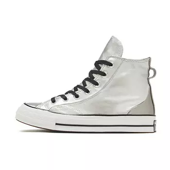 CONVERSE Кроссовки Chuck Taylor All Star 70 Hi Diamond Metal Silver Womens