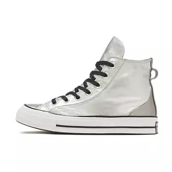 CONVERSE Кроссовки Chuck Taylor All Star 70 Hi Diamond Metal Silver Womens