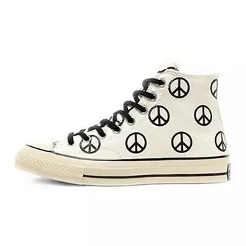 CONVERSE Кроссовки Chuck Taylor All Star 70 Hi Unleash Peace Egret Black