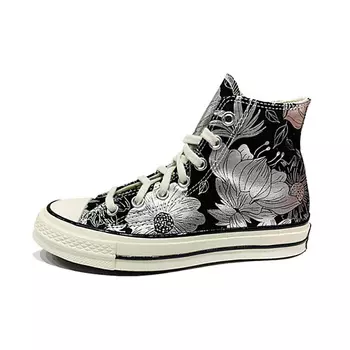 CONVERSE Кроссовки Chuck Taylor All Star 70 Hi Vintage Floral Black Silver Womens