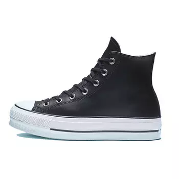 CONVERSE Кроссовки Chuck Taylor All Star Lift Hi Black Leather