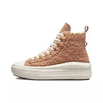 CONVERSE Кроссовки Chuck Taylor All Star Move Platform High Sherpa Champagne Tan