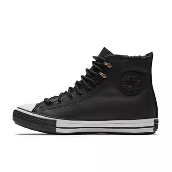 CONVERSE Кроссовки Chuck Taylor All Star Winter Hi Sherpa Leather Black