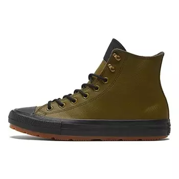CONVERSE Кроссовки Chuck Taylor All Star Winter Leather High Dark Moss