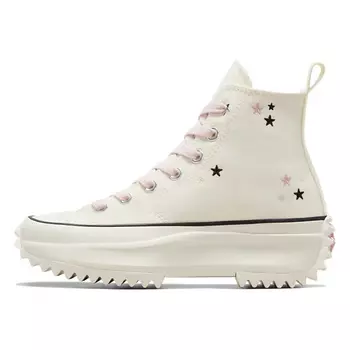 CONVERSE Кроссовки Run Star Hike Platform High Embroidered Stars Egret Lotus Pink