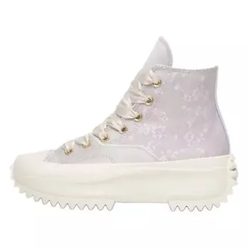 CONVERSE Кроссовки Run Star Hike Wear-Resistant Slip-Resistant High-Top Casual Shoes Unisex Purple