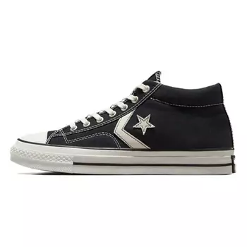 CONVERSE Кроссовки Star Player 76 Anti-Slip Wear-Resistant Mid-Top Canvas Shoes Unisex Black White