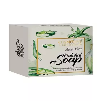 COSMOLIVE Мыло натуральное Aloe Vera natural soap 125.0
