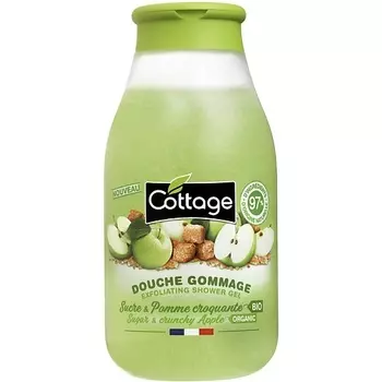 COTTAGE Гель-гоммаж для душа Exfoliating Shower Gel – Sugar& Crunchy Apple