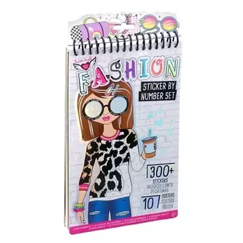 CRAYOLA Альбом с наклейками по номерам Creations Fashion Sticker by Number