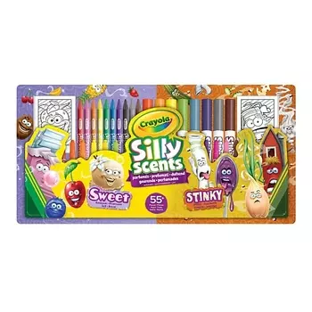 CRAYOLA Набор ароматизированных карандашей и фломастеров Silly Scents