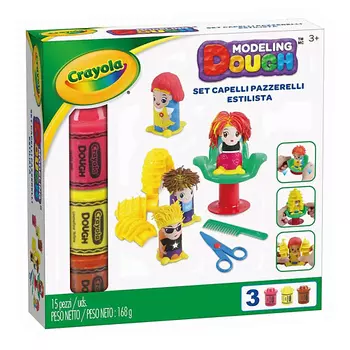 CRAYOLA Набор для лепки Hair Styling: Пластилин + Игрушечные фигурки + Аксессуары 168.0