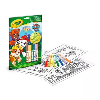 CRAYOLA Набор "Щенячий патруль": Раскраска + Смываемые фломастеры