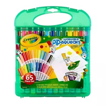 CRAYOLA Смываемые фломастеры в подарочном кейсе Washable Markers Case 65.0