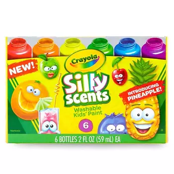 CRAYOLA Смываемые краски с фруктовым ароматом Silly Scents Washable Paints