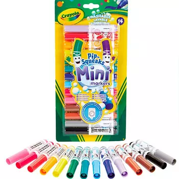 CRAYOLA Смываемые мини-фломастеры Pip-Squeaks Mini Markers 14.0