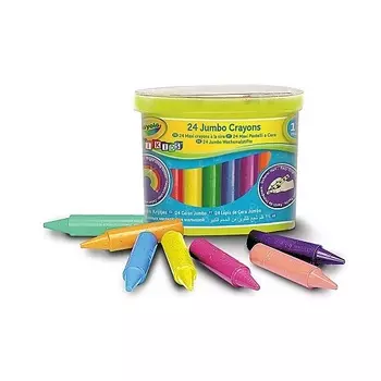 CRAYOLA Смывемые восковые мелки для малышей Mini Kids Thick Wax Crayons