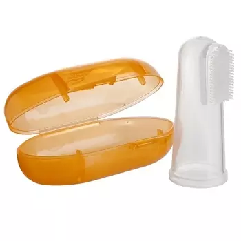 CS MEDICA Силиконовая жевательная зубная щетка на палец KIDS CS-502