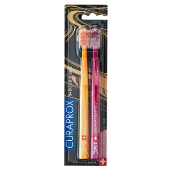 CURAPROX Набор зубных щеток "ultrasoft", d 0,10 мм Duo Marble