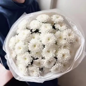 ЦВЕТОЧНАЯ МАСТЕРСКАЯ VETKA Букет из белой хризантемы