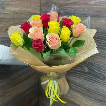 ЦВЕТЫ ДЛЯ ВАС Букет из 15 роз (Кения)