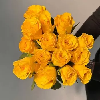 ЦВЕТЫ ДЛЯ ВАС Букет из 19 желтых роз (Кения)