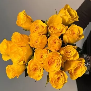ЦВЕТЫ ДЛЯ ВАС Букет из 21 желтых роз (Кения)