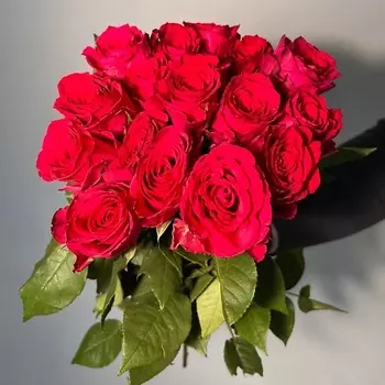ЦВЕТЫ ДЛЯ ВАС Букет из 25 красных роз (Кения)