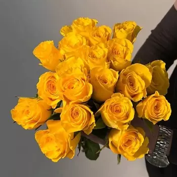ЦВЕТЫ ДЛЯ ВАС Букет из 25 желтых роз (Кения)