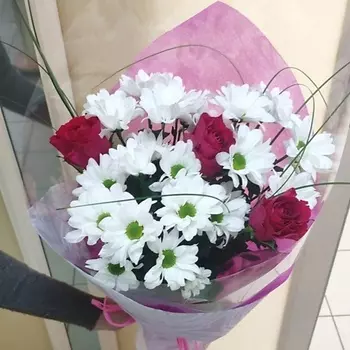 ЦВЕТЫ ДЛЯ ВАС Букет Сборный 25х50 см