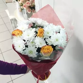 ЦВЕТЫ ДЛЯ ВАС Букет Сборный 25х50 см