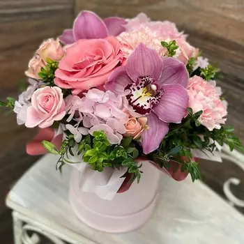 ЦВЕТЫ ДЛЯ ВАС Композиция сборная 35х35см